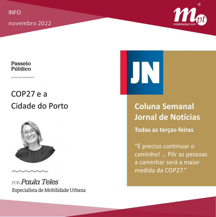 Paula Teles JN “COP27 e a cidade do Porto”